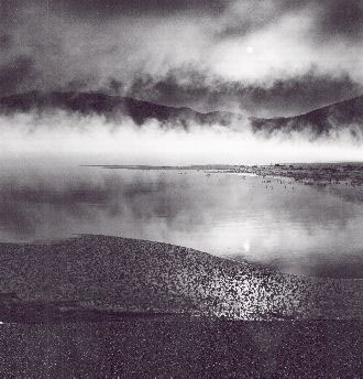 Dillon Reservoir frozen